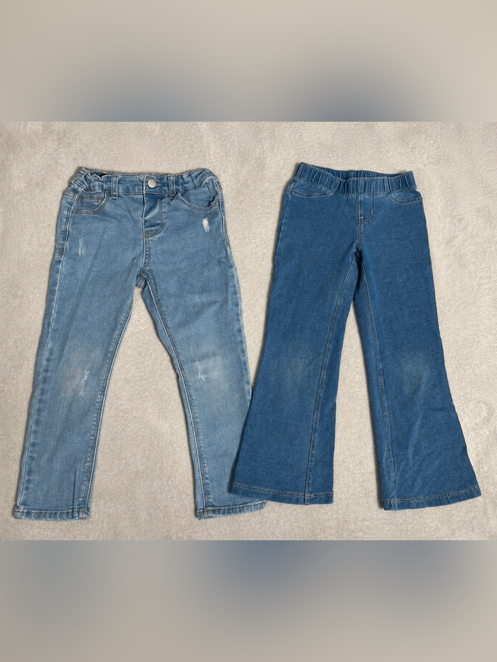 Zara & Cat & Jack Girl Denim Blue Jeans Size 4T